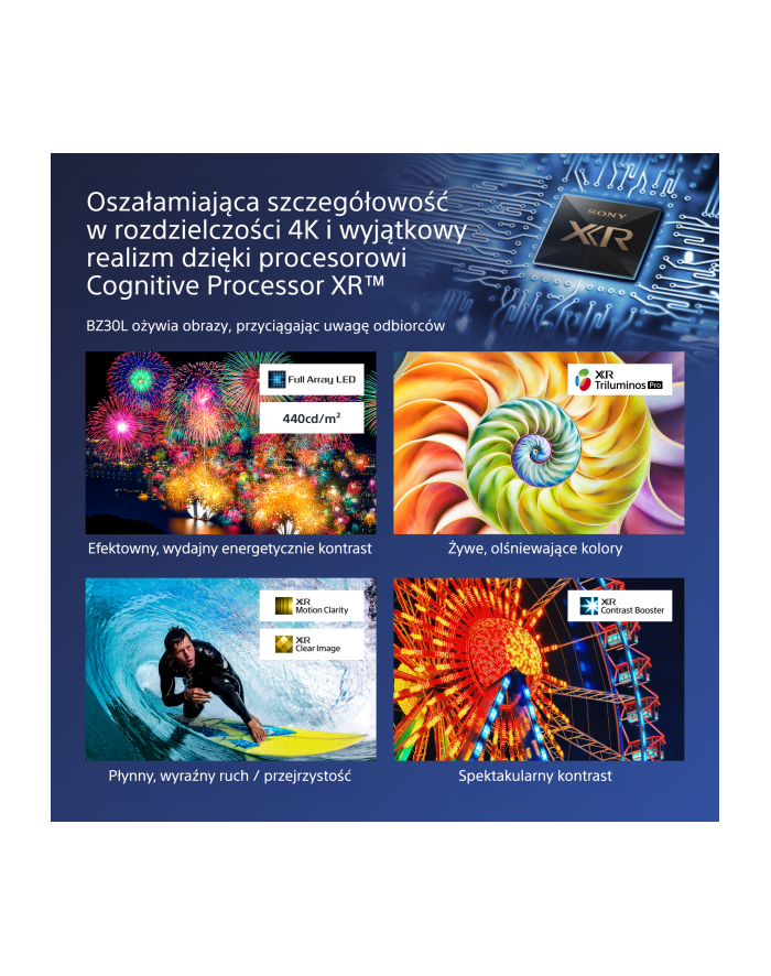 Sony 98'' Professional BRAVIA LCD 440nit with 3 years PrimeSupport (optional +2 year PrimeSupport extension available to purchase separately) główny