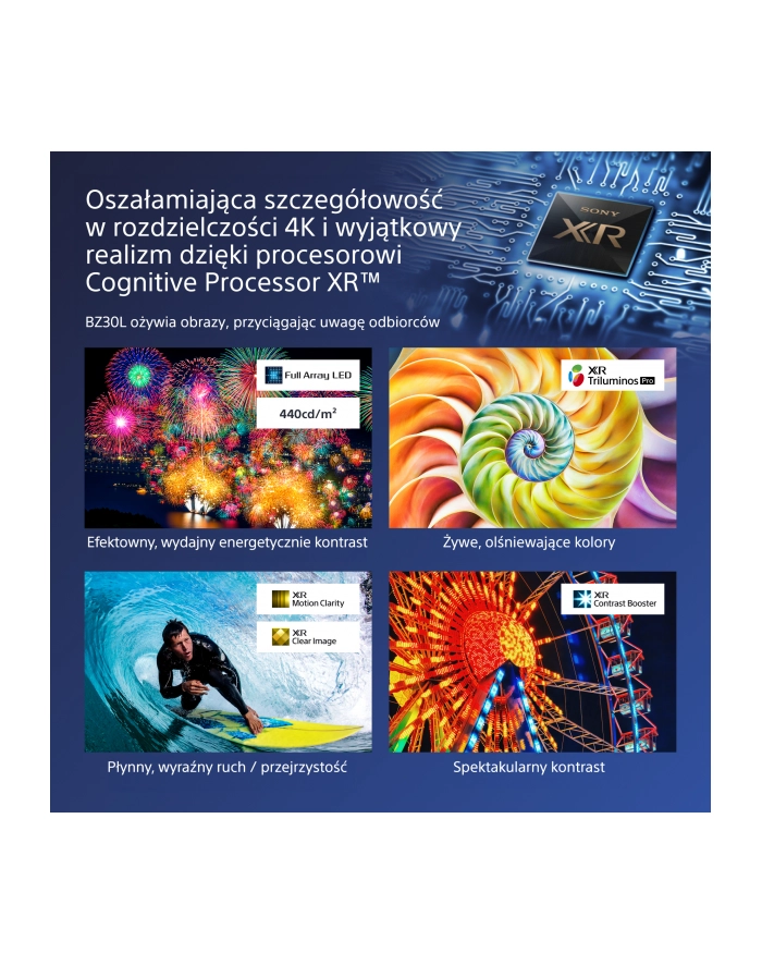 Sony 98'' Professional BRAVIA LCD 440nit with 3 years PrimeSupport (optional +2 year PrimeSupport extension available to purchase separately) główny