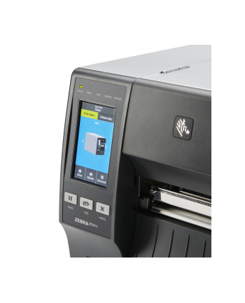 zebra TT Printer ZT411; 4, 300 dpi, Euro and UK cord, Serial, USB, 10/100 Ethernet, Bluetooth 4.1/MFi, USB Host, Peel w/ Full Rewind, EZPL