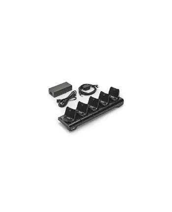 zebra 5-slot printer docking cradle; ZQ300 Series; includes power supply and (wersja europejska) power cord nr 2