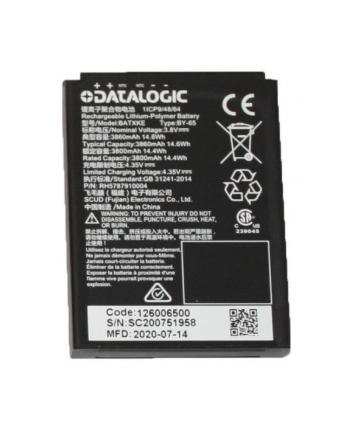datalogic MEMOR K SPARE BATTERY 3800 MAH/. nr 1