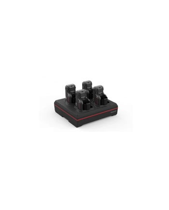 honeywell 4 bay 8675i device charger with power supply. Charges complete 8675i unit with battery installed. Region-specific cord ordered separately. nr 2