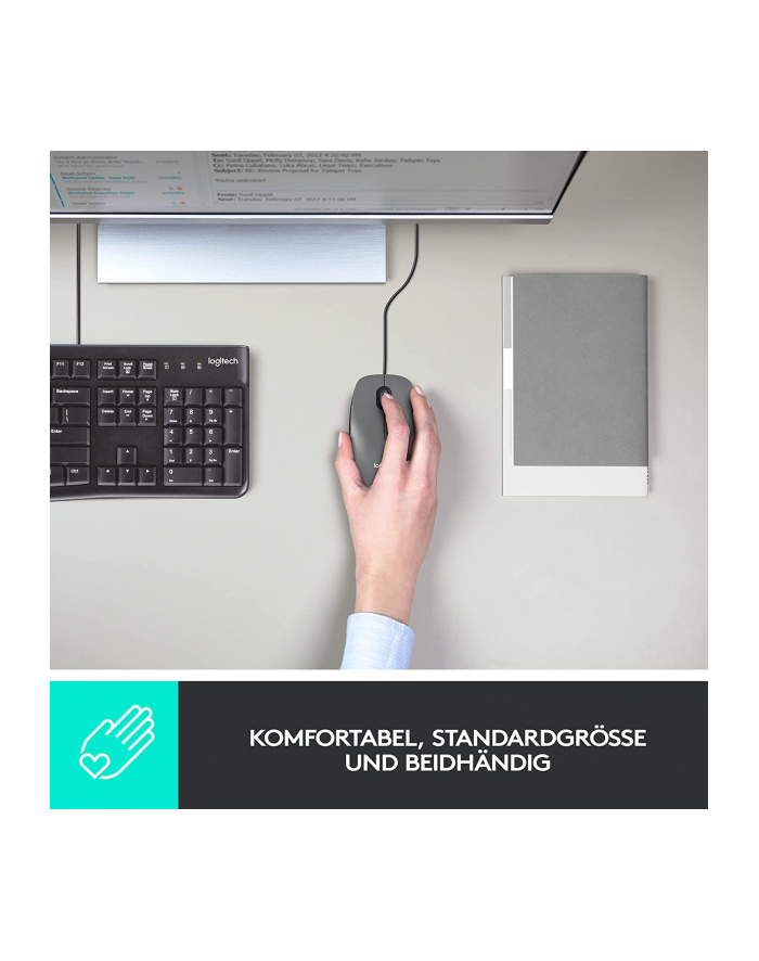 LOGITECH MOUSE M100 - BLACK -/EMEA główny