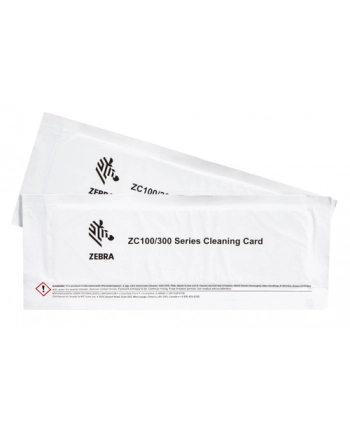 zebra Cleaning Card Kit (Improved), ZC100/300, 2 Cards nr 1