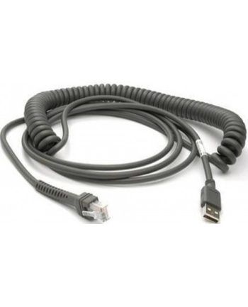 datalogic Cable, USB, Type A, Coiled, 3.6 m, CAB-467, 12 ft. nr 1