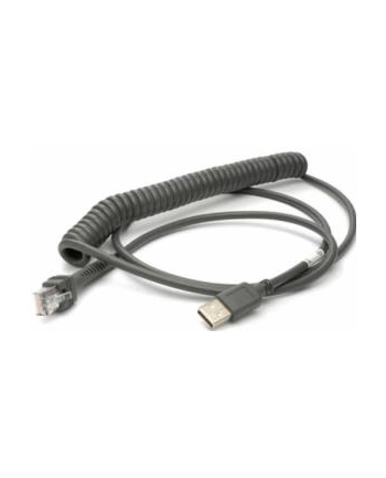 datalogic Cable, USB, Type A, Coiled, 3.6 m, CAB-467, 12 ft. nr 2
