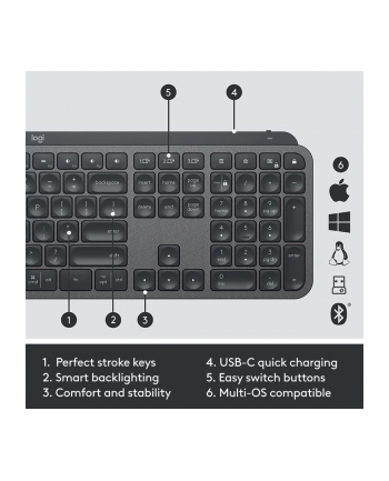 logitech MX KEYS COMBO FOR BUSINESS GEN/2 - GRAPHITE - UK - INTNL nr 1