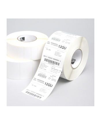 zebra Label, Paper, 102x38mm; Thermal Transfer, Z-Perform 1000T, Uncoated, Permanent Adhesive, 76mm Core