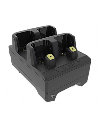 zebra evm RS6100  4-Slot Ring Scanner Charger, . Requires PWR-BGA12V50W0WW,  CBL-DC-388A1-01 and  AC line cord, sold separately. nr 1