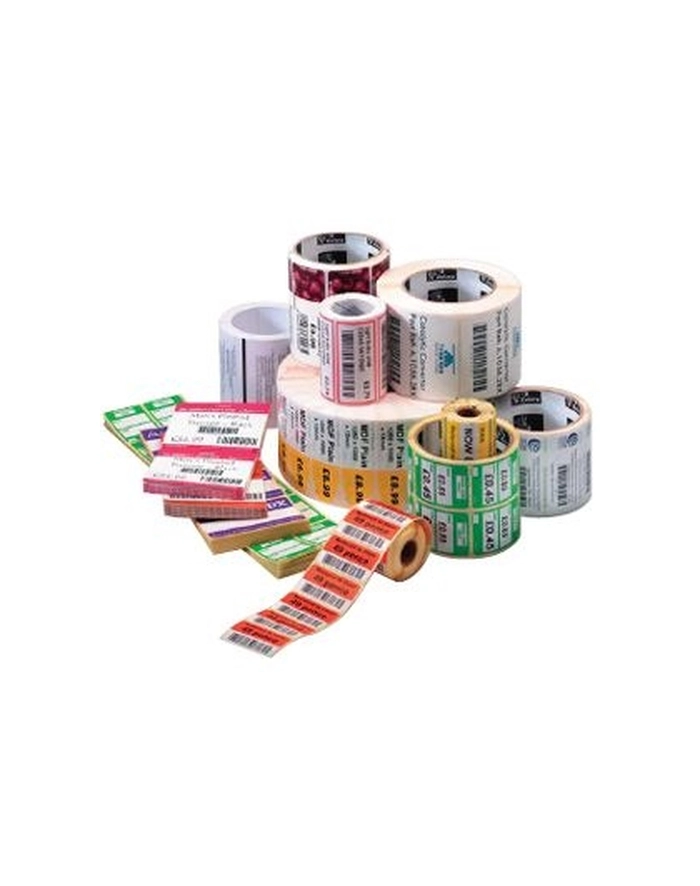 zebra Label, Paper, 102x76mm; Direct Thermal, Z-Select 2000D, Coated, Permanent Adhesive, 76mm Core główny
