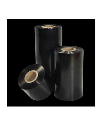 zebra Wax Ribbon, 102mmx450m (4.02inx1476ft), 2100; High Performance, 25mm (1in) core, 12/box nr 2