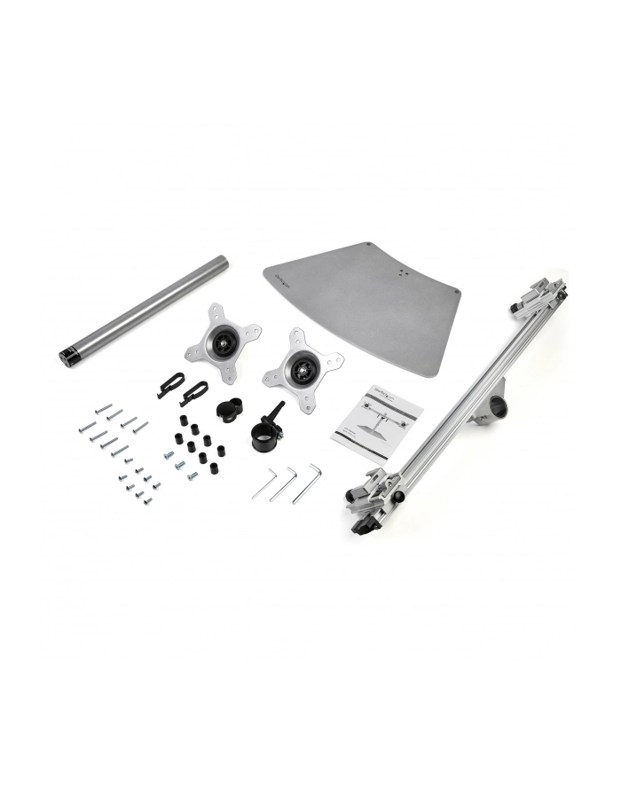 startech DUAL-MONITOR STAND - HORIZONTAL/FOR UP TO 24IN MONITORS - SILVER główny