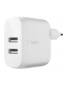 belkin DUAL USB-A CHARGER/W/USB-C CABLE 1M 24W WHITE - nr 6