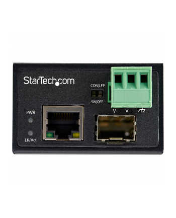 startech INDUSTRIAL FIBER TO ETHERNET/CONVERTER 100MBPS SFP TO RJ45