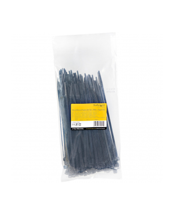 startech 100 PACK 8 CABLE TIES -BLACK/NYLON ZIP TIE WRAPS UL TAA