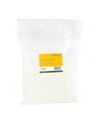 startech 1000 PACK 8 CABLE TIES -WHITE/NYLON ZIP TIE WRAPS UL TAA nr 1