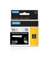 dymo RHINO BAND IND POLYESTER/9MMX5.5M BLACK ON TRANSP. - nr 2