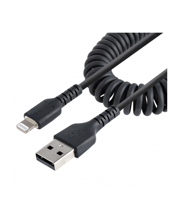 startech USB TO LIGHTNING CABLE - 1M/(3.3FT) COILED CABLE BLACK