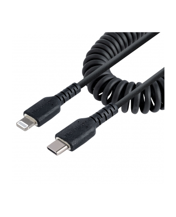 startech USB C TO LIGHTNING CABLE - 50CM/(20IN) COILED CABLE BLACK