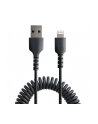 startech USB TO LIGHTNING CABLE - 1M/(3.3FT) COILED CABLE BLACK - nr 12