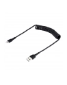 startech USB TO LIGHTNING CABLE - 50CM/(20IN) COILED CABLE BLACK - nr 11