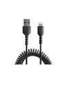 startech USB TO LIGHTNING CABLE - 50CM/(20IN) COILED CABLE BLACK - nr 2