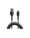 startech USB TO LIGHTNING CABLE - 50CM/(20IN) COILED CABLE BLACK - nr 7