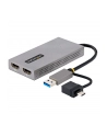 startech USB TO DUAL HDMI ADAPTER/USB-A OR C 1X 4K 30HZ 1X 1080P - nr 3