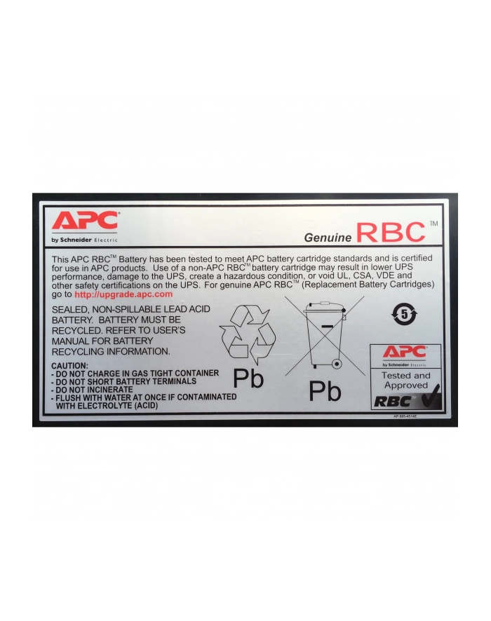 APC Replacement Battery Cartridge #18 główny