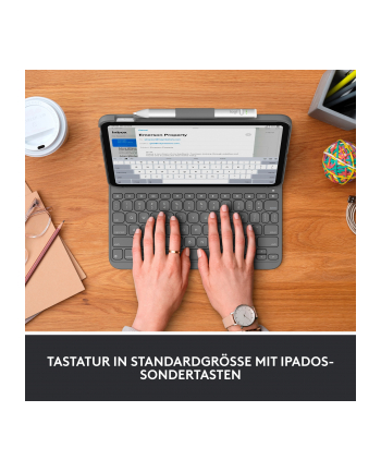 logitech SLIM FOLIO FOR IPAD (10TH GEN)/GREY - D-(wersja europejska) - CENTRAL