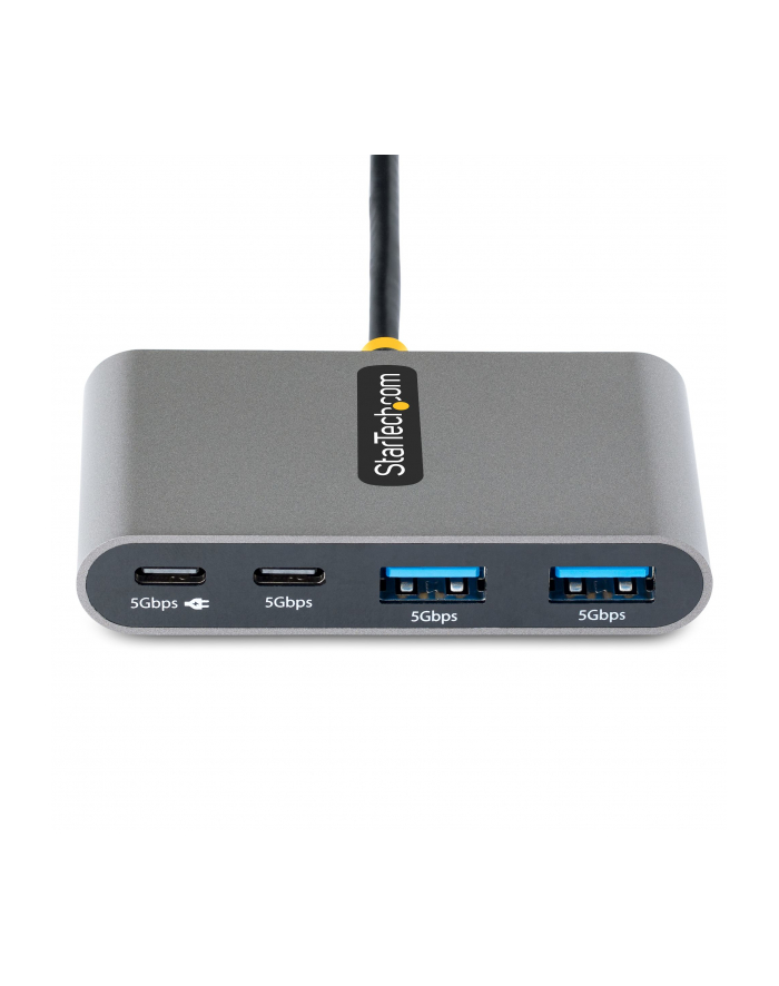 startech 4-PORT USB-C HUB 5GBPS PD/PORTABLE HUB W/ USB-C CHARGING główny