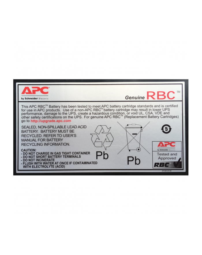 APC Replacement Battery Cartridge #18 główny