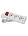 mcab SOCKET STRIP 3 PORT W/ SWITCH/PROTECTIVE CONTACT WHITE - nr 1