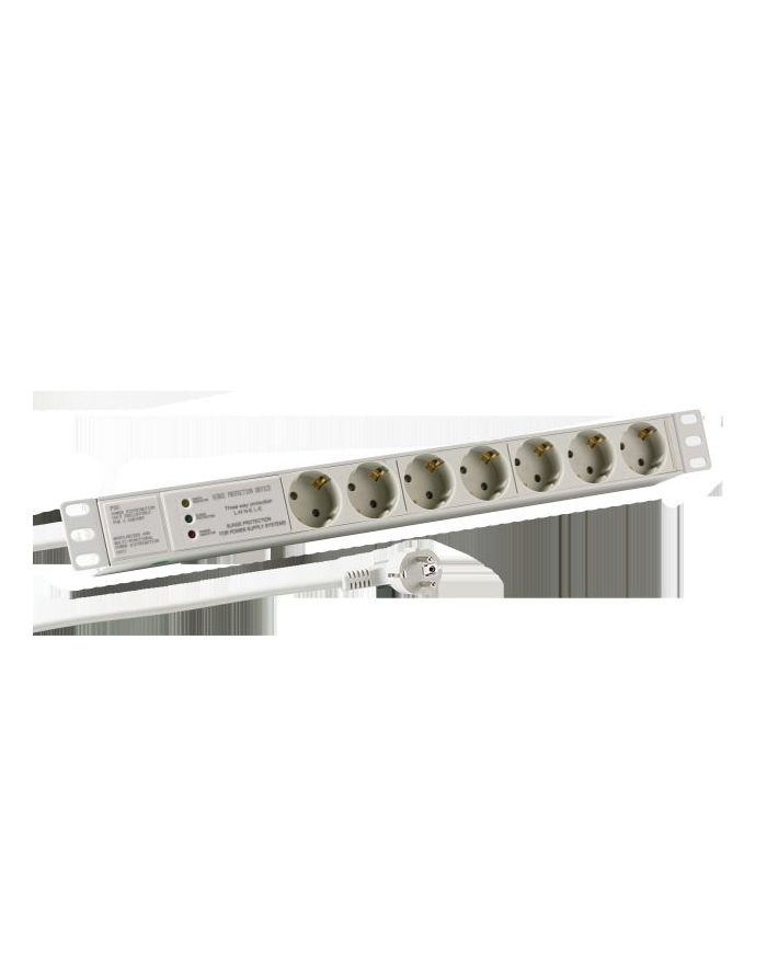 mcab 19 INCH 1U SOCKET 7 PORT ALU GR/7 X CEE 7/3 WITH SURGE PROTECT główny