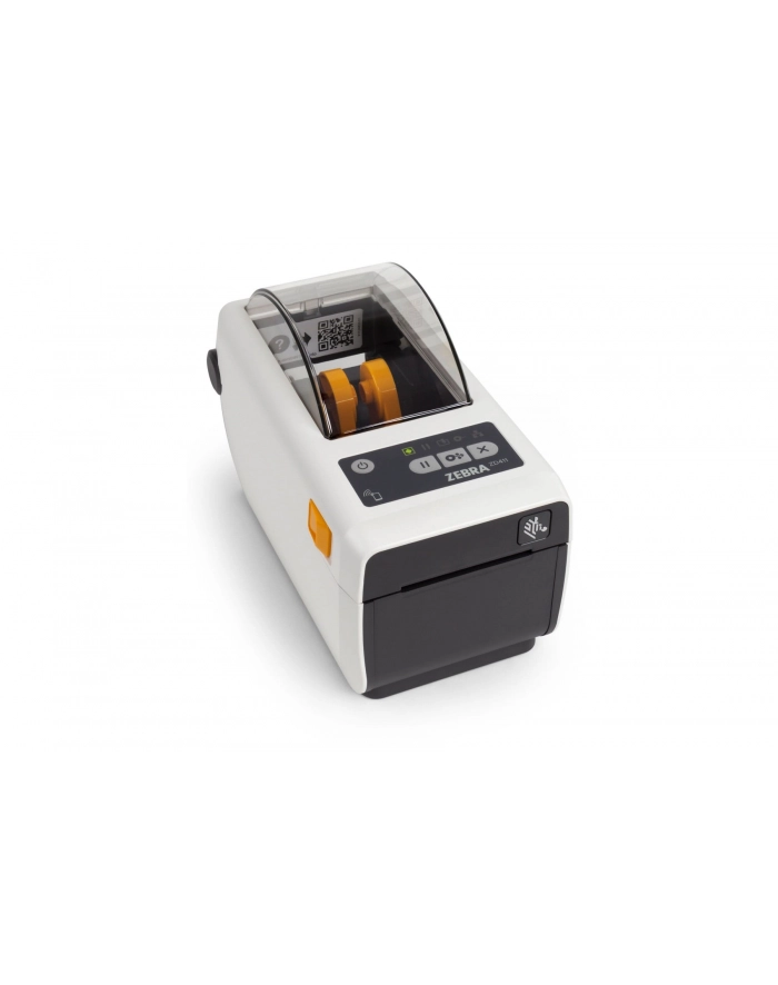 zebra Direct Thermal Printer ZD411, Healthcare; 203 dpi, USB, USB Host, Ethernet, BTLE5, (wersja europejska) and UK Cords, Swiss Font, EZPL główny