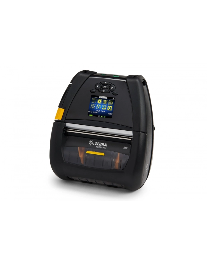 zebra DT Printer ZQ630 Plus; English fonts,BT 4.x, Linered platen, 0.75 core, Group E, Shoulder strap, Belt clip główny