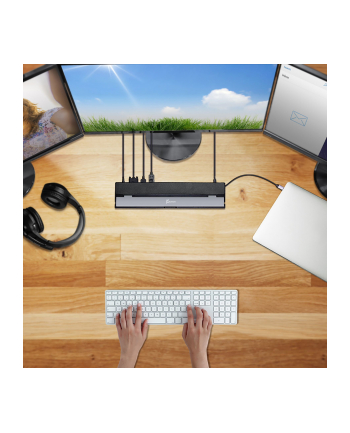 j5create USB-C TRIPLE DISPLAY DOCKING/STATION WITH 100W PD ADAPTER - E