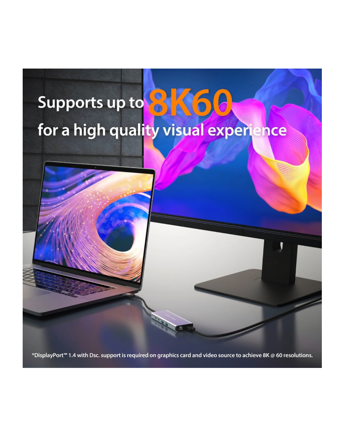 j5create USB4 8K MULTI-PORT HUB SPACE/GREY główny