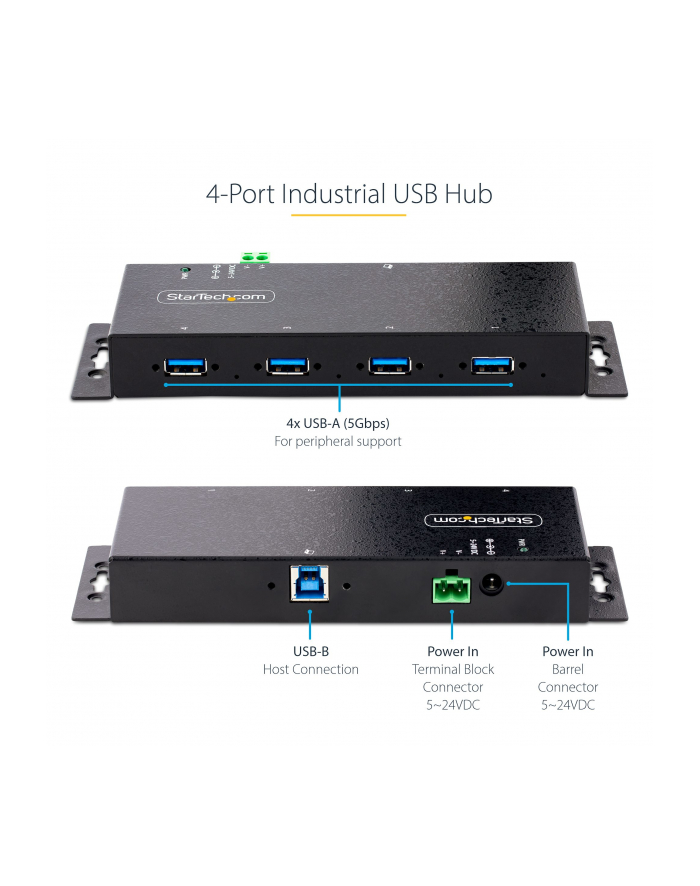 startech INDUSTRIAL USB 3.0 5GBPS HUB/. główny