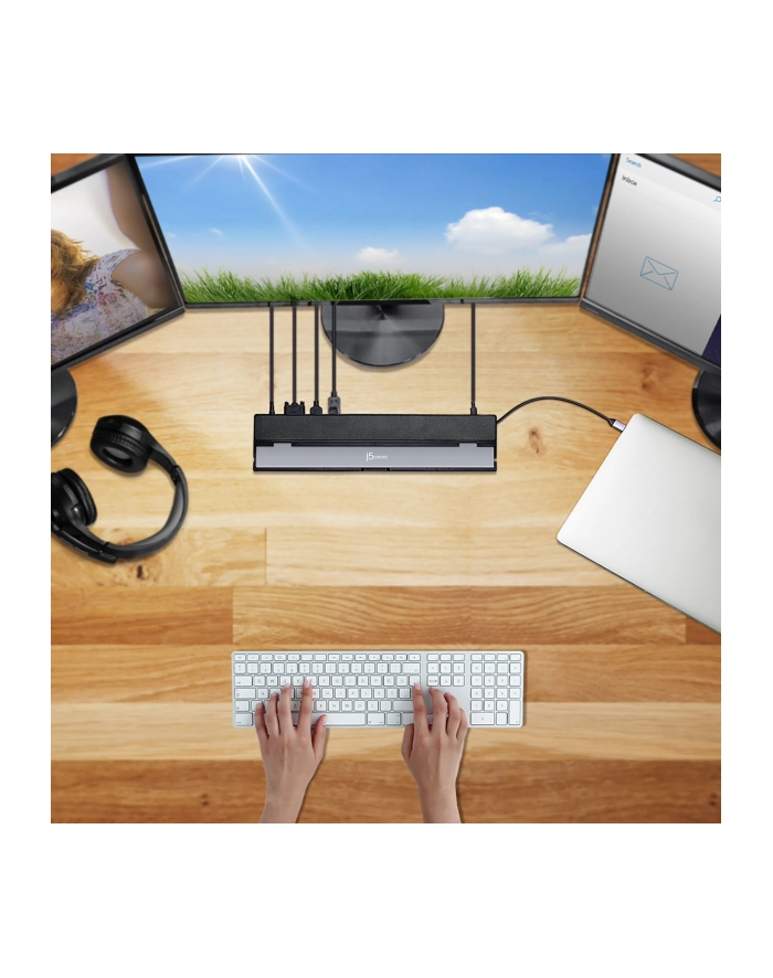 j5create USB-C TRIPLE DISPLAY DOCKING/STATION WITH 100W PD ADAPTER - E główny