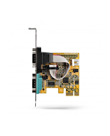startech PCIE DUAL SERIAL PORT CARD/16C1050 UART 5V/12V STATUS LIGHT