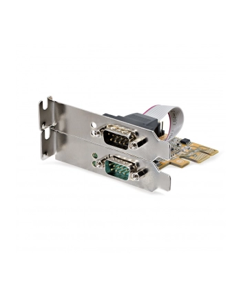 startech PCIE DUAL SERIAL PORT CARD/16C1050 UART 5V/12V STATUS LIGHT