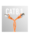mcab CAT8.1 ORANGE 15M PATCH CORD/RJ45 S/FTP LSZH 40GBIT CU LAN - nr 5