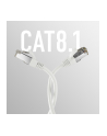 mcab CAT8.1 Kolor: BIAŁY 1m patch cord/RJ45 S/FTP LSZH 40Gbit CU LAN - nr 1