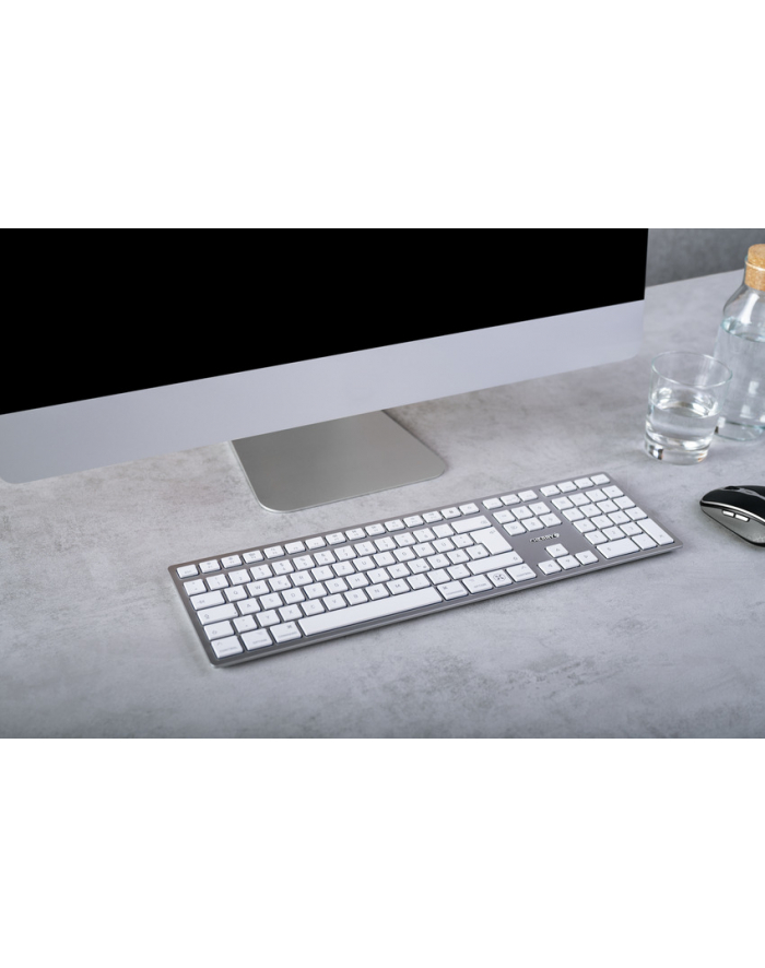 cherry KW 9100 SLIM FOR MAC KEYBOARD/WIRELESS SILVER PAN-NORDIC główny