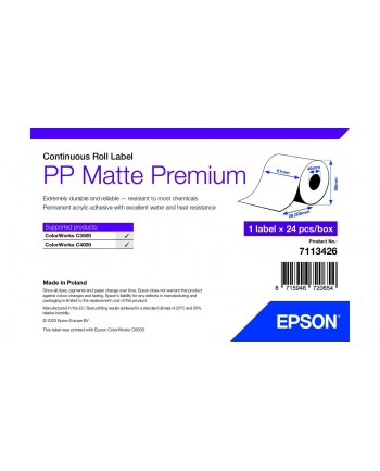 epson PP MATTE LABEL PREM CONTINUOUS/ROLL 51X29MM nr 2