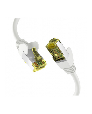 mcab CAT6a Kolor: BIAŁY 0.50m patch cord/RJ45 S/FTP LSZH 10Gbit CU LAN