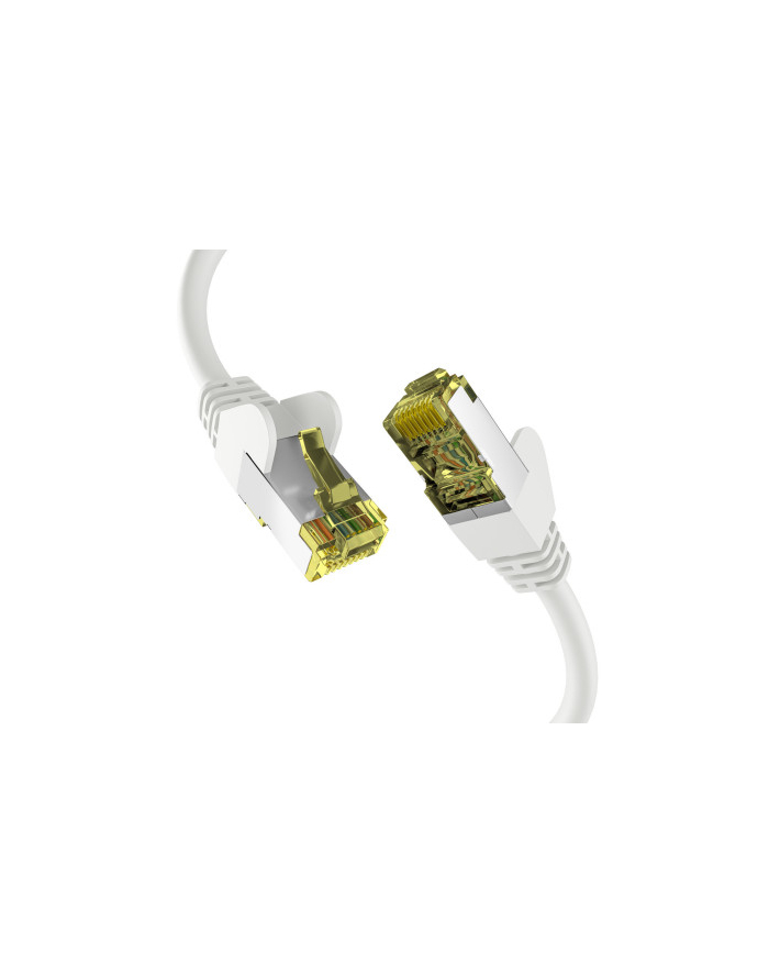 mcab CAT6a Kolor: BIAŁY 0.50m patch cord/RJ45 S/FTP LSZH 10Gbit CU LAN główny