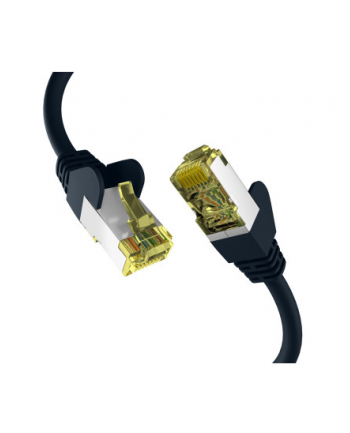 mcab CAT6a Kolor: CZARNY 0.50m patch cord/RJ45 S/FTP LSZH 10Gbit CU LAN