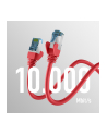 mcab CAT7 red 0.5m RAW cable RJ45/S/FTP LSZH 10Gbit CU LAN DSL - nr 2